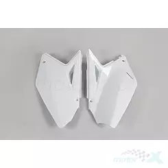 Osłony tylne górne komplet białe UFO Plast Suzuki RMZ 250 07-09