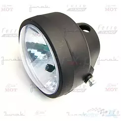Lampa przednia czarna żarówka H6 Ferro 900