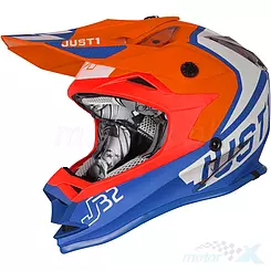 Kask dziecięcy JUST1 J32 KIDS VERTIGO blue-fluo orange