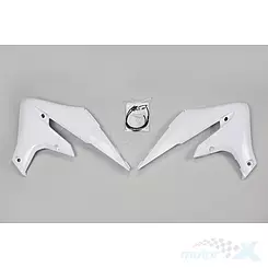 Osłony chłodnicy białe UFO Plast Yamaha YZF / WRF 250-450