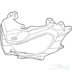 Osłona lampy przedniej, white WS, Benelli TRK 702 / TRK 702 X