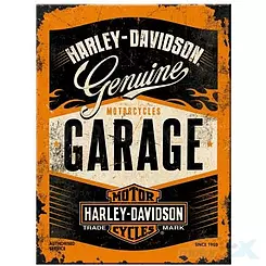 Magnes 6x8cm Harley-Davidson Garage Nostalgic Art 14332