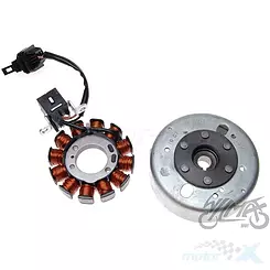 Stator iskrownik, stojan alternatora, z magnetem 12 cewek Piaggio Zip 50 4T