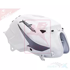 Zbiornik paliwa biały Bajaj Pulsar