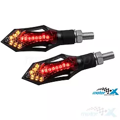 Lampy Revo LED Integrated z kierunkowskazami, uniwersalne (E)