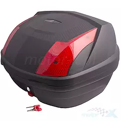 Kufer Moretti, MR-711, 32l, czarny, czerwony odblask