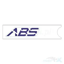 Naklejka "ABS" na błotnik przedni prawa, niebieska, Zontes GK 350