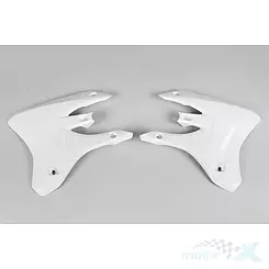 Osłony chłodnicy białe UFO Plast Yamaha WRF 250 / WRF 450 03-04