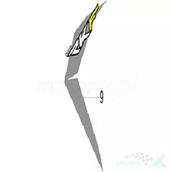 Naklejka lewa zbiornika paliwa Keeway RKF 125 05534U32BC00