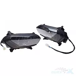 Lampa przednia reflektor, lewa + prawa, Longjia LJ125T-8M / Junak 806