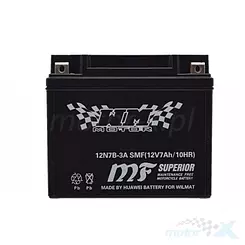 Akumulator bezobsługowy WM Motor SMF 12N7B-3A 12V 7Ah 148x59x128mm