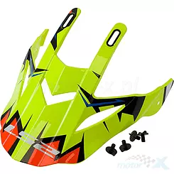 Daszek kasku LS2 MX437 Fast Volt Black Yellow Orange