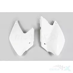Osłony tylne górne komplet biały UFO Plast Kawasaki KXL 450R 08-