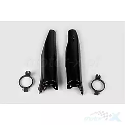 Osłony amortyzatorów czarne UFO Plast Kawasaki KX / KXF 04-08