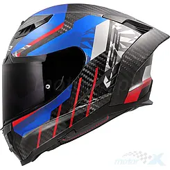 Kask integralny LS2 FF807 Dragon Trax Niebiesko-Czerwony