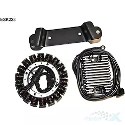 Stator iskrownik, stojan alternatora, z regulatorem napięcia Electrosport ESK228
