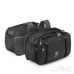 Sakwy boczne, rozszerzalne 16-25L, czarne Kappa Alpha Range AH202BK