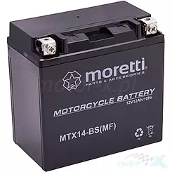 Akumulator żelowy Moretti Parts MTX14-BS 12V 12Ah 150x87x145mm 200CCA