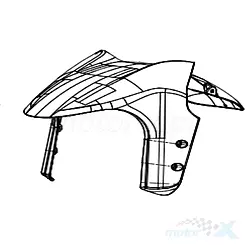 Błotnik przedni czarny 020Z Benelli BN 251