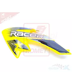 Osłona boczna lewa zbiornika żółta Romet Mini Cross
