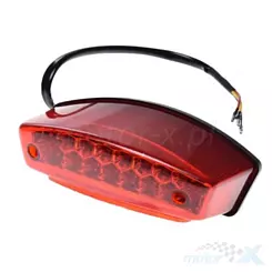 Lampa tylna LED czerwony klosz uniwersalna homologacja