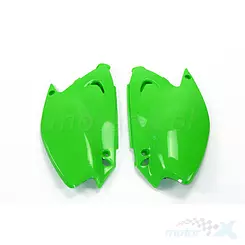 Osłony tylne górne komplet zielony UFO Plast Kawasaki KX 125 / 250 03-08