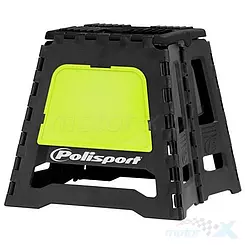 Stojak pod motocykl, zielony fluoorescencyjny, obciążenie 250kg, Polisport Max