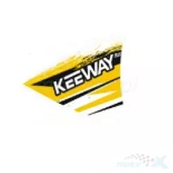 Naklejka osłony przedniej prawej, żółta W907, Keeway Fact 05524B59W907