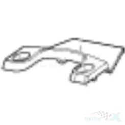 Łącznik osłon tylnych, część górna, black BG, Benelli TRK 702 / TRK 702 X