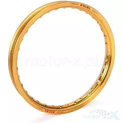 Felga, obręcz koła szprychowego, 2.15x18", na 36 szprych, złota, kształt H, Excel Rim FEG422