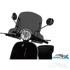 Szyba przednia Malossi Sport, przyciemniana, średnia, LML Star 125-150 / Vespa PX 80-200
