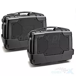 Kufry boczne, 33L, 2 sztuki, dodatkowy zamek, monokey, Kappa KGR33N GARDA BLACK LINE LITE KGR33NNPACK2