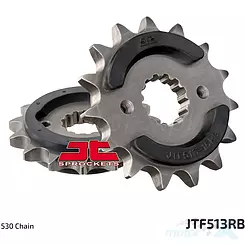 Zębatka przednia 530 16 zębów, RB - gumowa prowadnica łańcucha, JT Sprockets JTF513