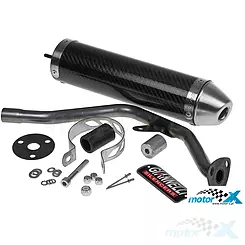 Końcówka wydechu Giannelli Enduro Carbon, Malaguti XSM, XTM / MBK X-Limit / Yamaha DTR, SM (E)