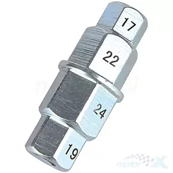 Uniwersalny klucz nasadowy do kół 17, 19, 22, 24 mm Oxford 