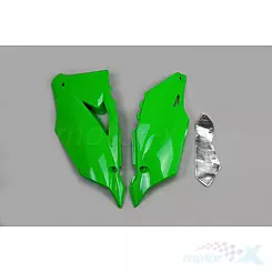 Osłony tylne górne komplet zielone UFO Plast Kawasaki KXF 250 / KXF 450