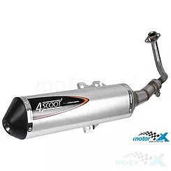 Wydech Tecnigas 4Scoot, Aprilia / Derbi / Piaggio 125-200 4T LC (E)