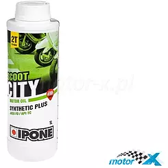 Olej  IPONE Scoot City truskawka półsyntetyczny 2T 1L