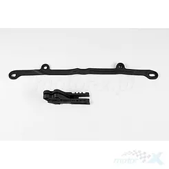 Prowadnica i ślizg łańcucha napędowego zestaw czarny UFO Plast Kawasaki KXF 250 / 450 06-07