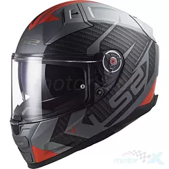 Kask integralny LS2 FF811 Vector II Splitter Matt Titanium Red