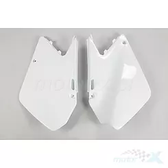 Osłony tylne górne komplet białe UFO Plast Suzuki RM 125 / RM 250