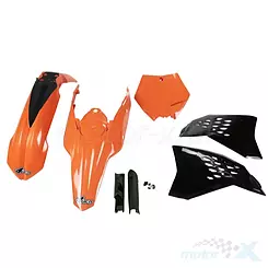 Zestaw osłon nadwozia, pomarańczowo-czarny, UFO Plast KTKIT506F999 (KT506E999)