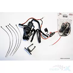 Gniazdo USB X2 z bezpiecznikiem montaż na powierzchnie płaską BIKETEC 