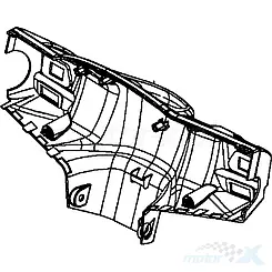 Osłona kierownicy tylna kremowy 18P Kymco Like