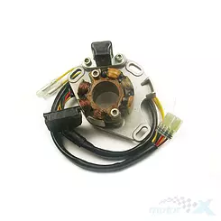 Stator iskrownik, stojan alternatora, alternator, ze światłami, Electrex ST2248L Suzuki RM 250, KOMPLETNY