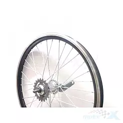 Felga tylna, koło rowerowe 20", torpedo, stożkowe, czarne