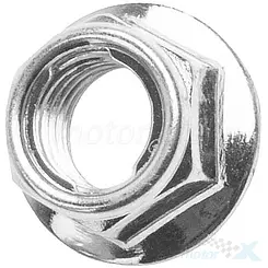 Nakrętka M10x1.25 mm samokontrująca z kołnierzem, wału, osi koła, zębatki tylnej