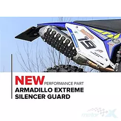 Osłona tłumika, uniwersalna, czarna, Polisport Armadillo Extrem