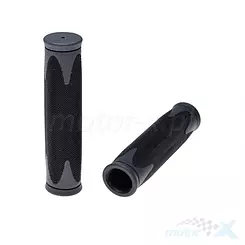 Chwyty kierownicy Velo, rowerowe, ergonomiczny kształt , czarno-szare VLG-185D2