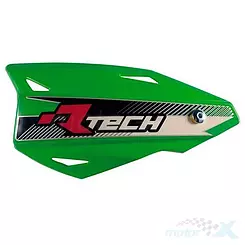 Osłony dłoni uniwersalne, handbary, zielone, mocowanie na kierownice, Racetech VERTIGO CROSS/ENDURO KITPMVTVE00